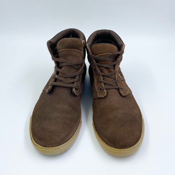 Clarks mid top suede sneakers men’s size 8.5 - Picture 2 of 6